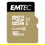 EMTEC Tarjeta MicroSDHC 16GB UHS-I U1 EliteGold Clase 10 con Adaptador SD - Velocidad 85MB/s Lectura, 21MB/s Escritura