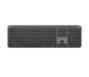 Logitech Signature Slim K950 Teclado Inalámbrico Delgado y Silencioso para 3 Dispositivos, Teclas Personalizables, Bluetooth, Reciclado