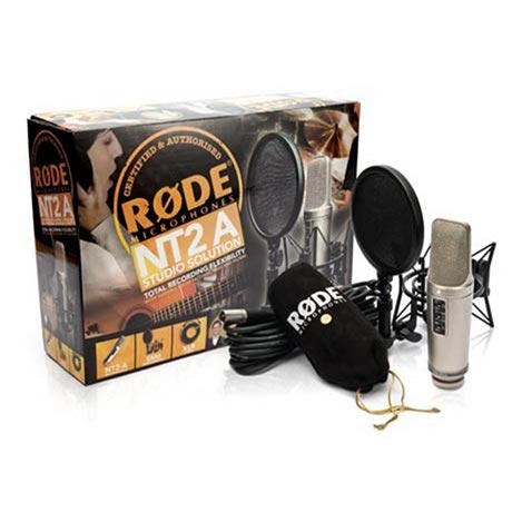 RODE Nt2-A Studio Solution Kit Micrófono de Condensador Multipatrón Diafragma Dual Cápsula HF1 RODE Nt2-A Studio Solution Kit Micrófono de Condensador Multipatrón Diafragma Dual Cápsula HF1