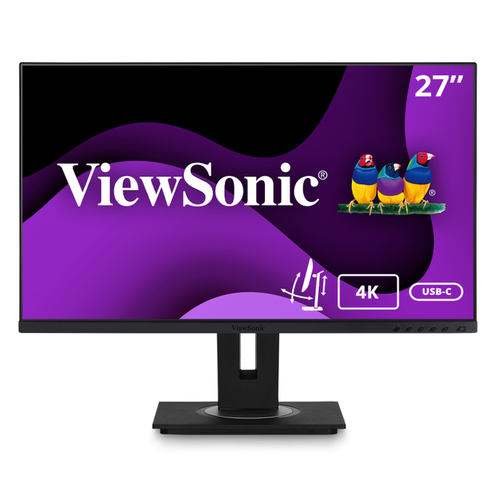 Viewsonic VG2756-4K Pantalla para PC 27 Pulgadas 4K Ultra HD IPS Negro