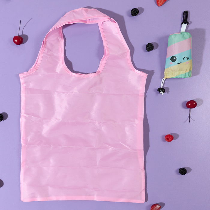 The Concept Factory Bolsa Compra Plegable Kawaii Colección Azul Rojo Negro Rosa