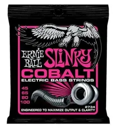 Ernieball Juego Cuerdas Bajo Eléctrico Slinky Cobalt Super 45-100