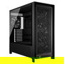 Corsair 5000D Airflow FRAME Torre Media para PC Gaming, Negro, ATX/EATX, Ventana de Cristal Templado, 4 Ventiladores, Gestion de Cables