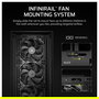 Corsair 5000D Airflow FRAME Torre Media para PC Gaming, Negro, ATX/EATX, Ventana de Cristal Templado, 4 Ventiladores, Gestion de Cables