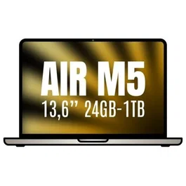 Apple MacBook Air 13.6" con chip M5, 24 GB RAM, 1 TB SSD, GPU 10 núcleos, color Blanco Estrella, modelo MDHD4Y/A