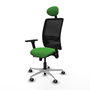 PIQUERAS Y CRESPO Silla de oficina Zulema Verde con Brazos 3D