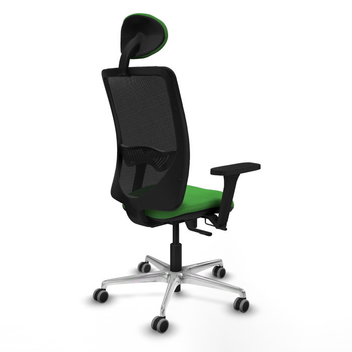PIQUERAS Y CRESPO Silla de oficina Zulema Verde con Brazos 3D PIQUERAS Y CRESPO Silla de oficina Zulema Verde con Brazos 3D