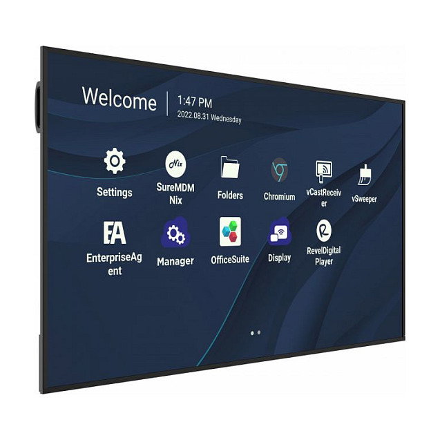 Viewsonic CDE7530 Pantalla TFT 4K Ultra HD 75 Pulgadas (190.5 cm), Negro, 3840 x 2160 Pixeles, 500 Nits, 16:9, HDMI, LAN, USB-C, Android 11