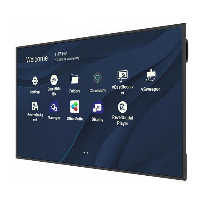 Viewsonic CDE7530 Pantalla TFT 4K Ultra HD 75 Pulgadas (190.5 cm), Negro, 3840 x 2160 Pixeles, 500 Nits, 16:9, HDMI, LAN, USB-C, Android 11