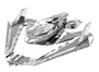 Fascinations Maqueta 3D Metal Batman Batwing Montaje sin Pegamento ni Soldadura
