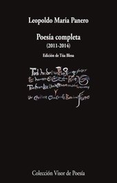 Poesía Completa, Leopoldo María Panero - VISOR EDITORIAL