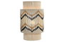 DKD Home Decor Lámpara de Pared Algodón y Yute 23x12x38 cm Crudo/Bicolor