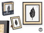 Giftdecor Portafotos Negro Cuerda Madera MDF 20 x 25 cm (Set de 12)