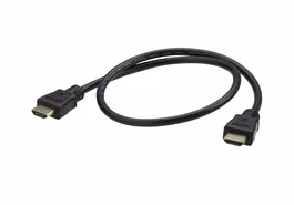 ATEN Cable HDMI 2L-7DA6H Alta Velocidad con Ethernet 4K 60Hz HDCP 2.2, 0.6 m, Negro, Conectores Chapados en Oro