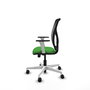 PIQUERAS Y CRESPO Silla de oficina Motilla con mecanismo Sincro/Traslack, verde y negro