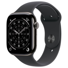 Apple Watch Series 11 Titan Schiefer Cellular 46mm Sportarmband negro S/M