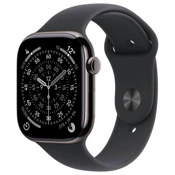 Apple Watch Series 11 Titan Schiefer Cellular 46mm Sportarmband negro S/M Apple Watch Series 11 Titan Schiefer Cellular 46mm Sportarmband negro S/M