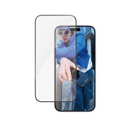 PanzerGlass Protector de Pantalla Ultra-Wide Fit para iPhone 16 Plus y iPhone 15 Plus