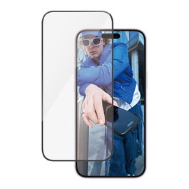 PanzerGlass Protector de Pantalla Ultra-Wide Fit para iPhone 16 Plus e iPhone 15 Plus