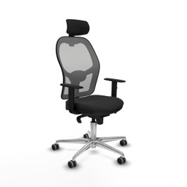 PIQUERAS Y CRESPO Silla de oficina Jorquera con mecanismo Sincro, negro y gris