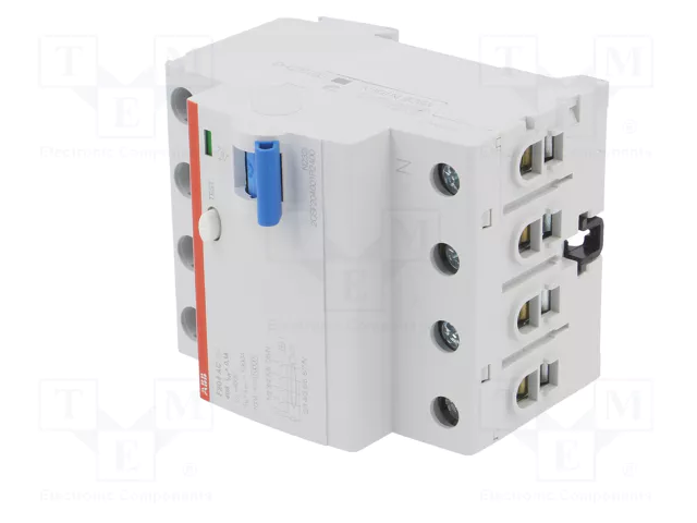 ABB F204AC-40/0.1 Interruptor diferencial de 4 polos, 40A, 100mA