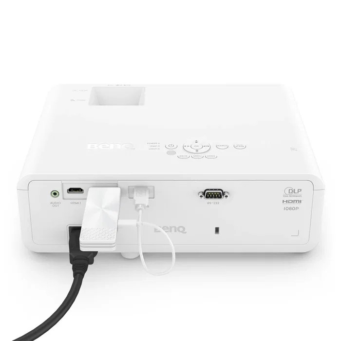 BenQ QP30 Sistema de Presentación Inalámbrico HDMI 4K | Mochila Blanca | AirPlay/Miracast | 720p, 1080p, 4K | Modelo AM8270