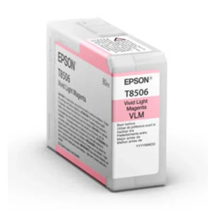 Epson Cartucho de Tinta Magenta Claro Vivo C13T85060N 80 ml Epson Cartucho de Tinta Magenta Claro Vivo C13T85060N 80 ml