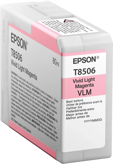 Epson Cartucho de Tinta Magenta Claro Vivo C13T85060N 80 ml Epson Cartucho de Tinta Magenta Claro Vivo C13T85060N 80 ml