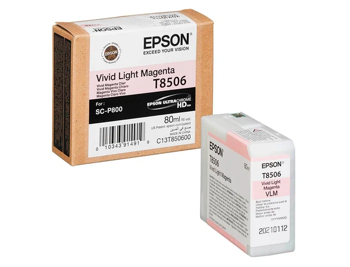 Epson Cartucho de Tinta Magenta Claro Vivo C13T85060N 80 ml Epson Cartucho de Tinta Magenta Claro Vivo C13T85060N 80 ml
