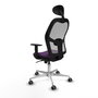 PIQUERAS Y CRESPO Silla de oficina Jorquera Morado/Gris