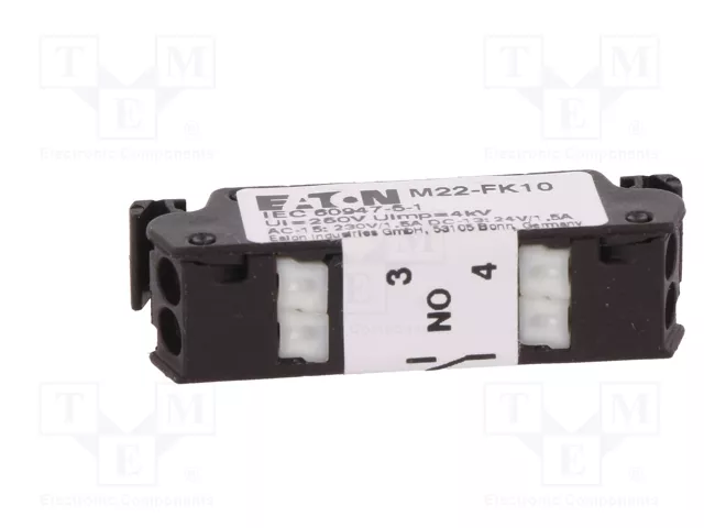 Eaton M22-FK10 Kontaktelement 180792 Flat Rear, 1 Schließer Eaton M22-FK10 Kontaktelement 180792 Flat Rear, 1 Schließer