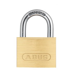 Abus Candado Latón 713/50 50mm con 2 Llaves Incluidas - Candado de Seguridad con Arco 25x24.5mm