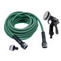 Aqua Control Manguera de Riego Extensible Livian, 22 m, Ø 12.5 mm, PP+Poliéster, 28 bar, con Conectores y Pistola de 8 Tipos