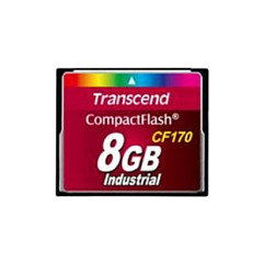 Transcend CompactFlash CF170 8GB, Velocidad Lectura 90MB/s, Escritura 60MB/s, MLC, Resistente a Golpes y Calor