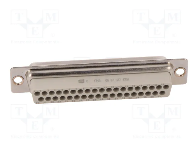 HARTING Conector D-Sub 37 pines hembra recto para cable
