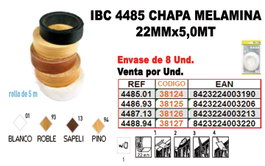 IBC Panel de chapa de melamina 22 mm x 5,0 m acabado pino
