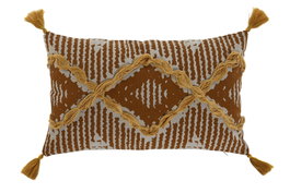 DKD Home Decor Cojín de Algodón Multicolor con Aplicaciones