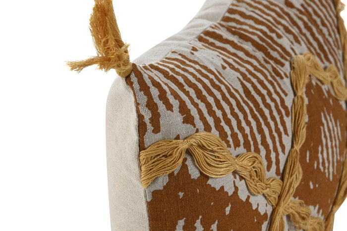 DKD Home Decor Cojín de Algodón Multicolor con Aplicaciones