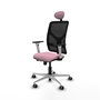 PIQUERAS Y CRESPO Silla de oficina Motilla Rosa con mecanismo Sincro/Traslack