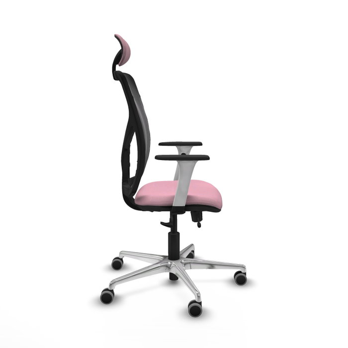 PIQUERAS Y CRESPO Silla de oficina Motilla Rosa con mecanismo Sincro/Traslack