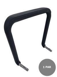 Juego de brazos fijos para sillas modelo ISO de la marca NOWY STYL. Fabricados en poliamida resistente con refuerzo interior de hierro, ofrecen estabilidad, soporte y mayor comodidad en el uso diario. El kit incluye un juego completo de brazos.