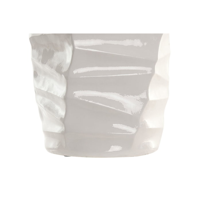 DKD Home Decor Macetero de Fibra de Vidrio Blanco 35x35x71,5 cm DKD Home Decor Macetero de Fibra de Vidrio Blanco 35x35x71,5 cm