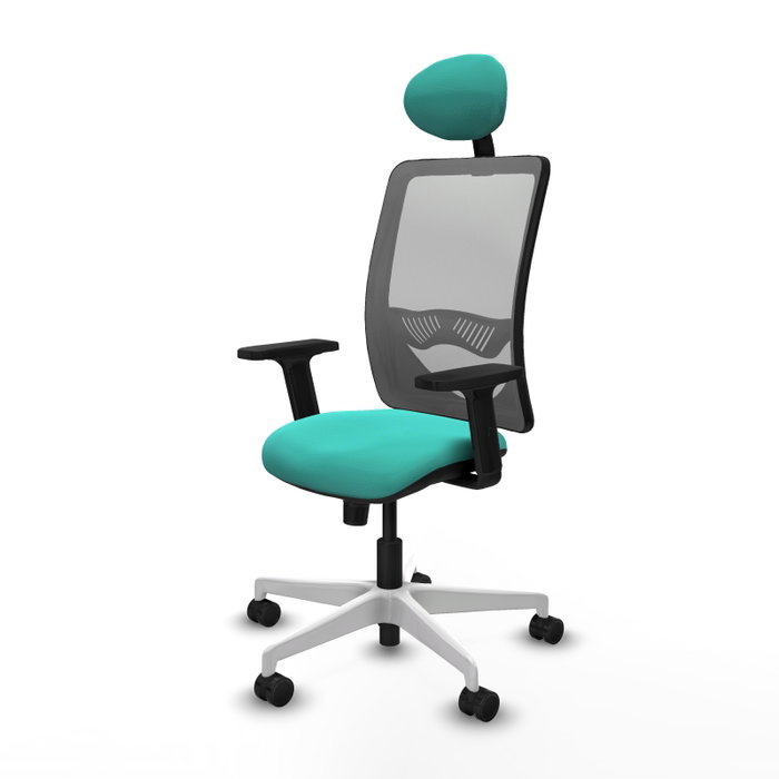 PIQUERAS Y CRESPO Silla de oficina Zulema Turquesa y Gris PIQUERAS Y CRESPO Silla de oficina Zulema Turquesa y Gris