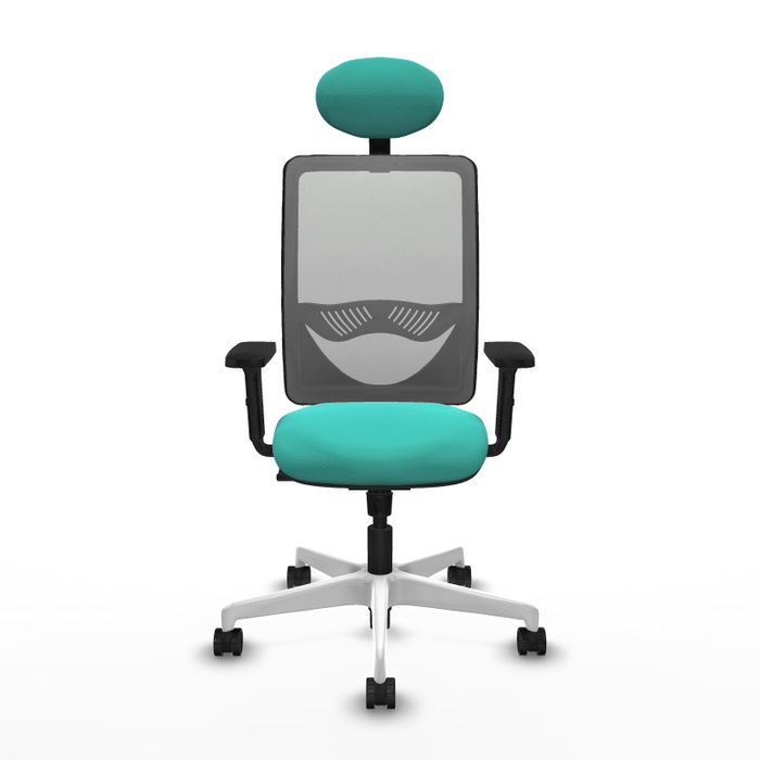 PIQUERAS Y CRESPO Silla de oficina Zulema Turquesa y Gris PIQUERAS Y CRESPO Silla de oficina Zulema Turquesa y Gris