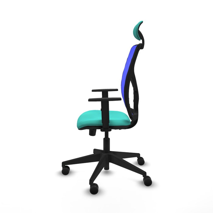 PIQUERAS Y CRESPO Silla de oficina Motilla con mecanismo Sincro/Traslack, Turquesa y Azul PIQUERAS Y CRESPO Silla de oficina Motilla con mecanismo Sincro/Traslack, Turquesa y Azul