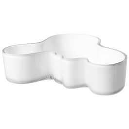 Iittala Alvar Aalto Bol 19.5 cm Cristal Soplado Blanco (2 Unidades)
