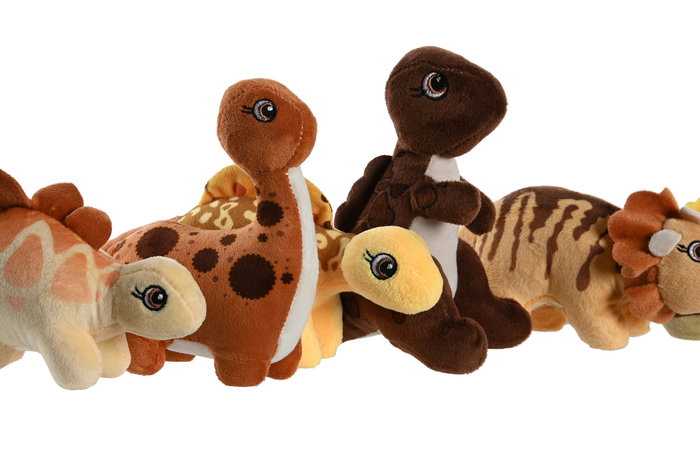 DKD Home Decor Peluche Multicolor Poliester Hecho a Mano 22 x 14.5 x 9 cm (12 Unidades)