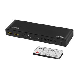 LogiLink HDMI switch 4x2-Port Matrix 4K/60 Hz HDR