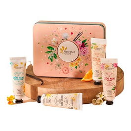 FLEURANCE NATURE Cofre Melocoton Cuarteto De Crema De Manos 4Uds.