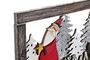DKD Home Decor Cuadro Papa Noel Navidad Tradicional Madera Cuerda Blanco Rojo 36 x 20 x 1.5 cm (2 Unidades)